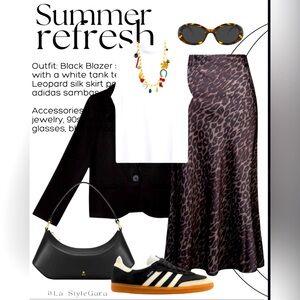 Silky Leopard 🐆 Zara skirt